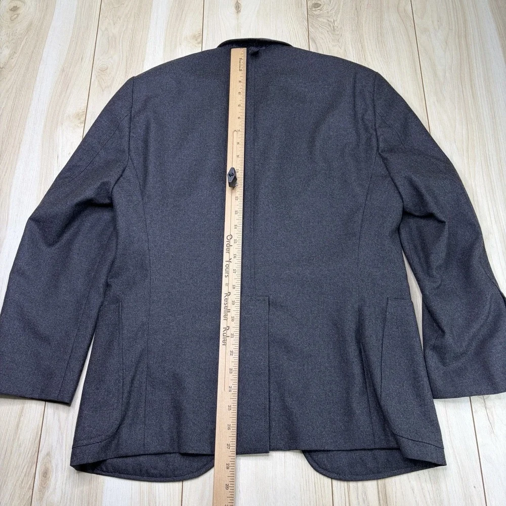 Thom Browne Brooks Brothers Half-Lined Italian Flannel Wool Blazer Mens Size 36S